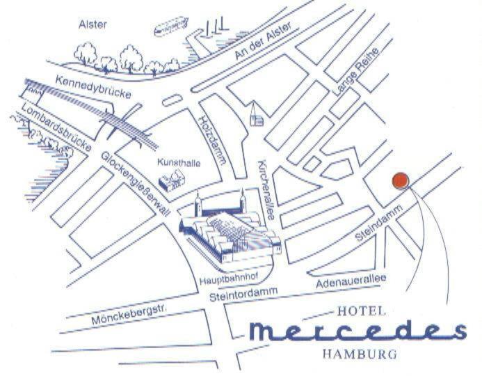 Hotel Mercedes/Centrum Αμβούργο Εξωτερικό φωτογραφία